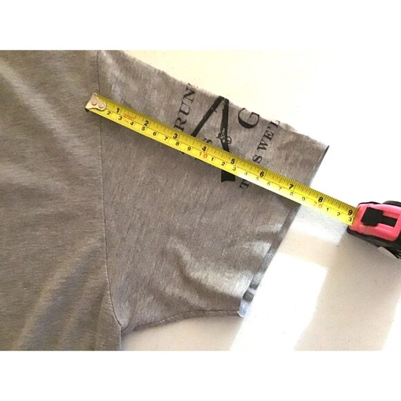 GRUNT STYLE- MENS GREY GRAPHIC CREW NECK SHORT SLEEVE T-SHIRT SIZE LARGE - Picture 5 of 7